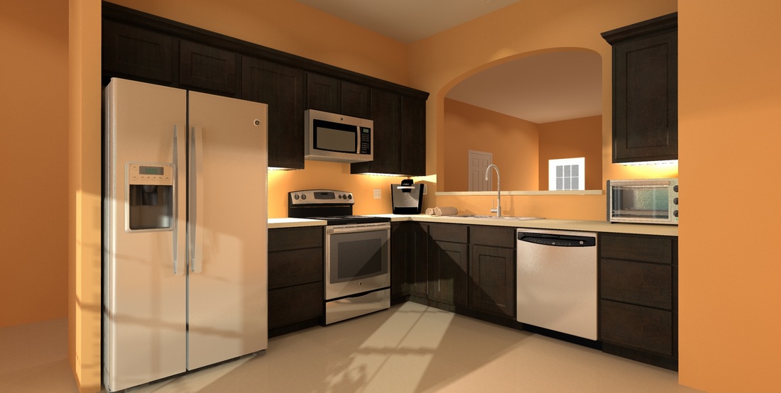Render de cocina